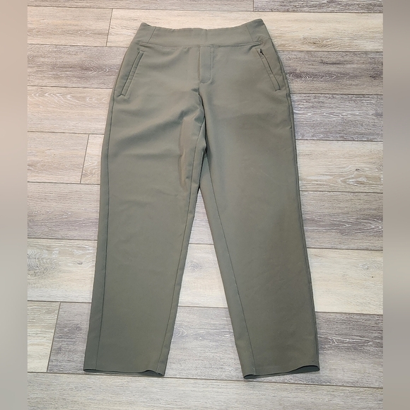 Athleta On The Move Trouser Pant Olive Green Size 4 - Picture 8 of 8